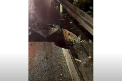 (VIDEO) OD UDARA GROMA OŠTEĆEN PUT Snažno nevrijeme pogodilo Hrvatsku