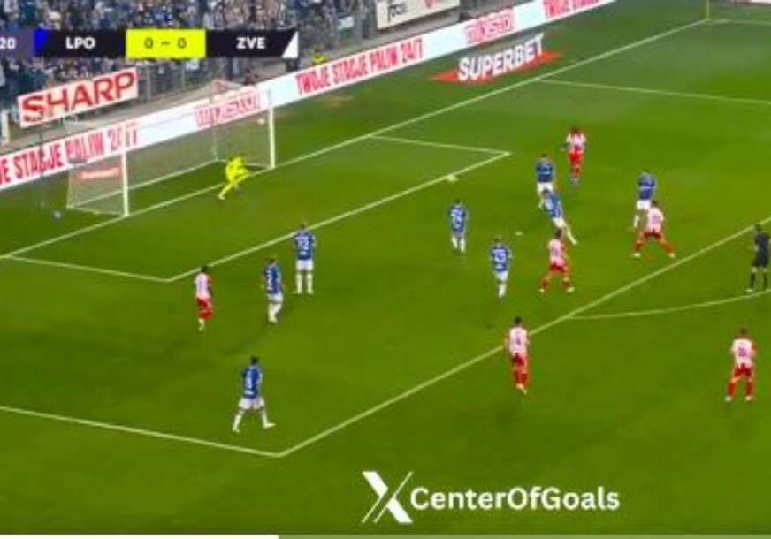 (VIDEO) Pogledajte gol za vođstvo Crvene zvezde u Poznanju: Rade Krunić pocijepao mrežu Leha