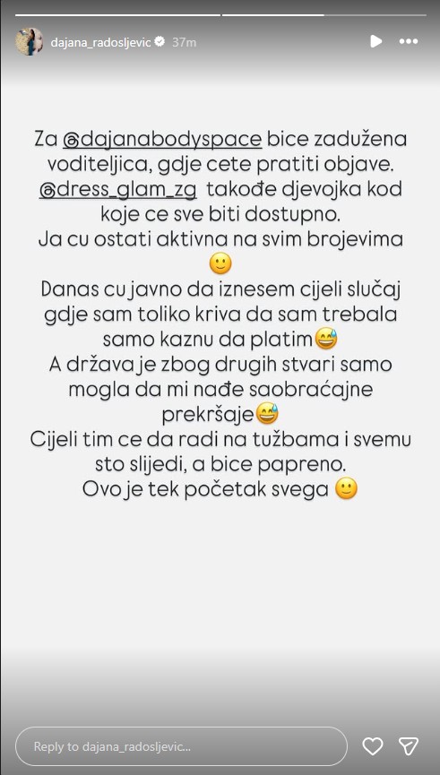 FOTO: DAJANA_RADOSLJEVIC/INSTAGRAM