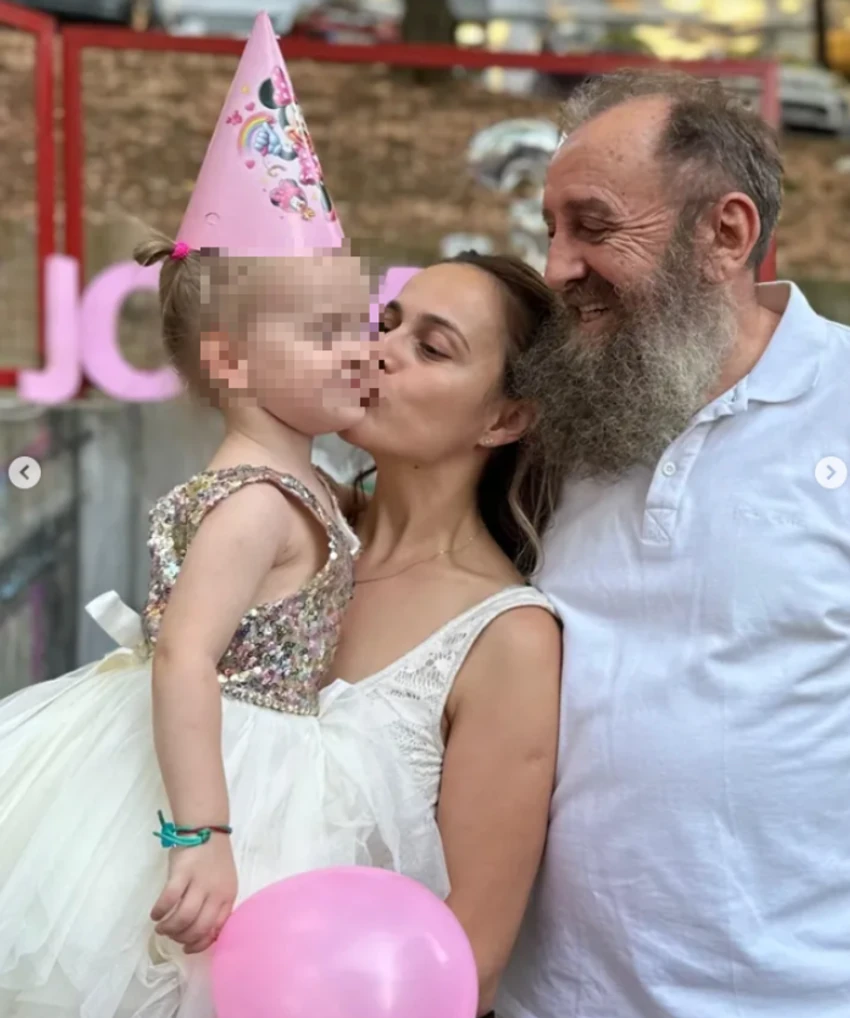 predrag marković sa kćerkom i suprugom