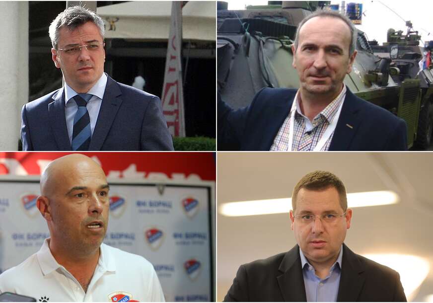 ognjen tadić , siniša mihailović ,  milan tegeltija i radovan kovačević
