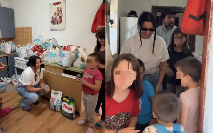 (VIDEO) Seka Aleksić pokazala svoju humanost: Pjevačica pomogla porodici sa 7 djece, prizor je više nego dirljiv