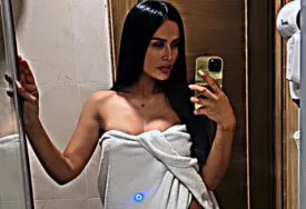 (FOTO) INDI NIKAD PROVOKATIVNIJA Pjevačici popustile kočnice, bez donje veša, samo peškir na njoj