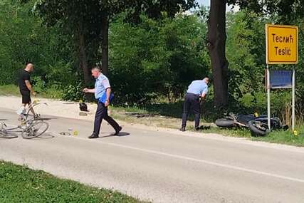 (VIDEO) Stravična nesreća u Tesliću: Motorom se zakucao u biciklistu, NESREĆNI ČOVJEK PODLEGAO