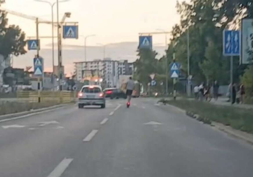 Bahata vožnja trotinetom u Banjaluci
