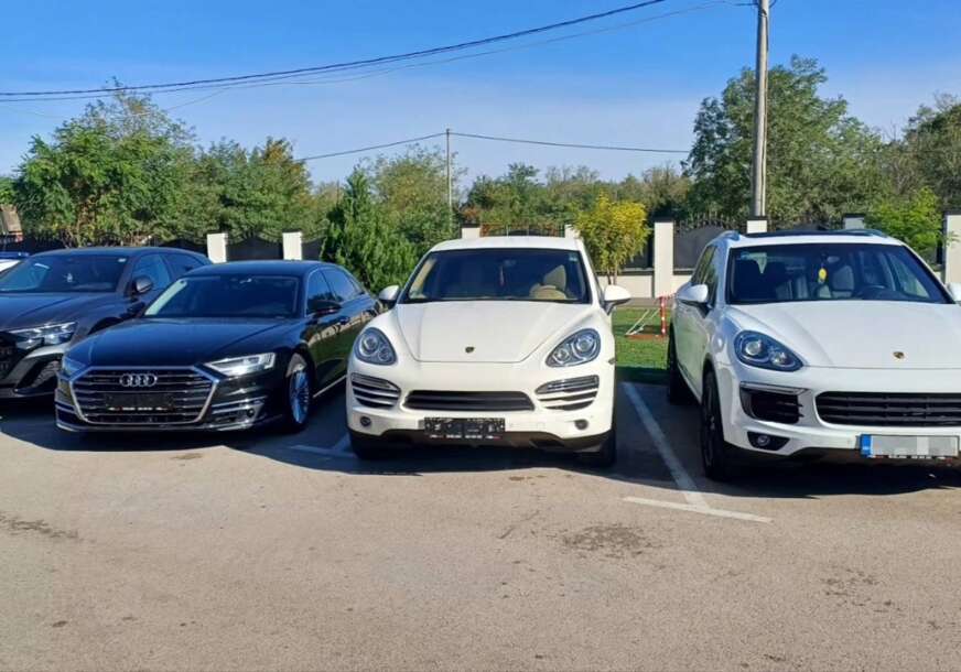 (FOTO) Detalji akcije "Firma" na području Bijeljine: Uhapšeno 8 osoba, zaplijenjeno 300.000 KM i 8 skupocjenih automobila