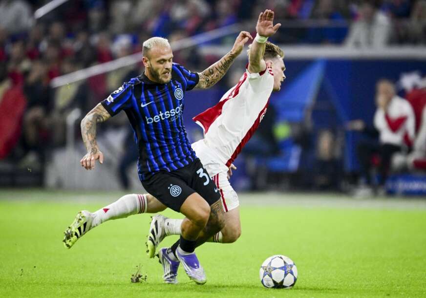 detalj sa utakmice Ajaks - Inter