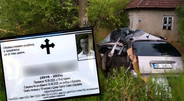 Slika nasmijanog dječaka na umrlici: Poznato vrijeme sahrane Alekse (15) koji je preminuo nakon saobraćajne nesreće