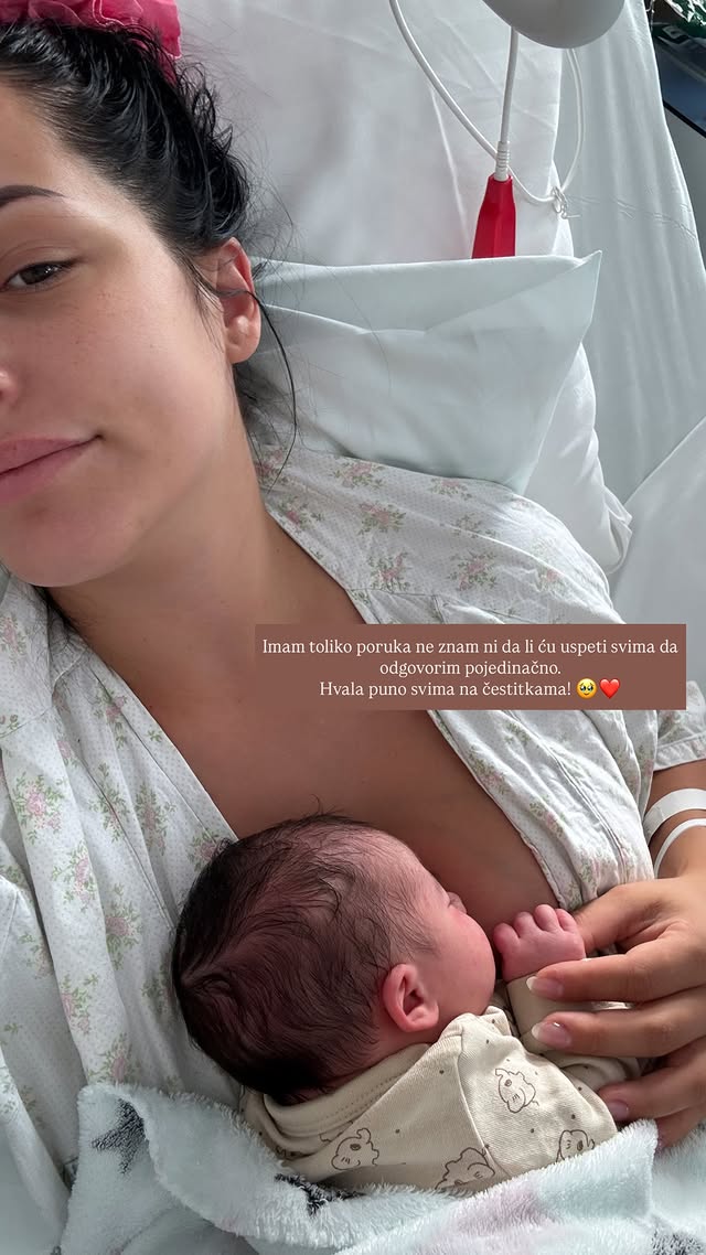 Andrijana Radonjić sa bebom