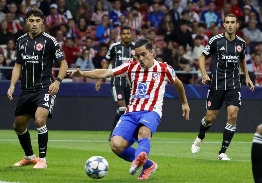 detalj sa utakmice Atletiko Madrid - Ajntraht Frankfurt