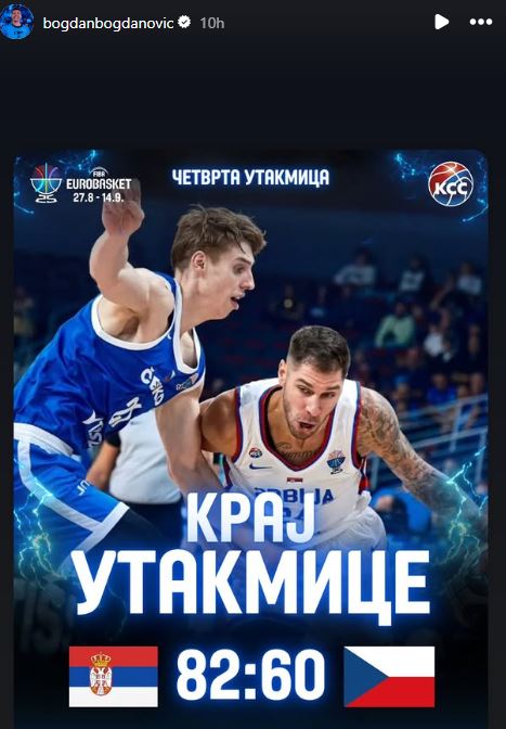 FOTO: BOGDANBOGDANOVIC/INSTAGRAM/SCREENSHOT