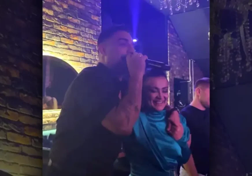 (VIDEO) OVAKO SE DARKO LAZIĆ PROVODIO PRIJE UDESA Latio se mikrofona na slavlju kod svastike, kuma Andreana se nije odvajala od njega