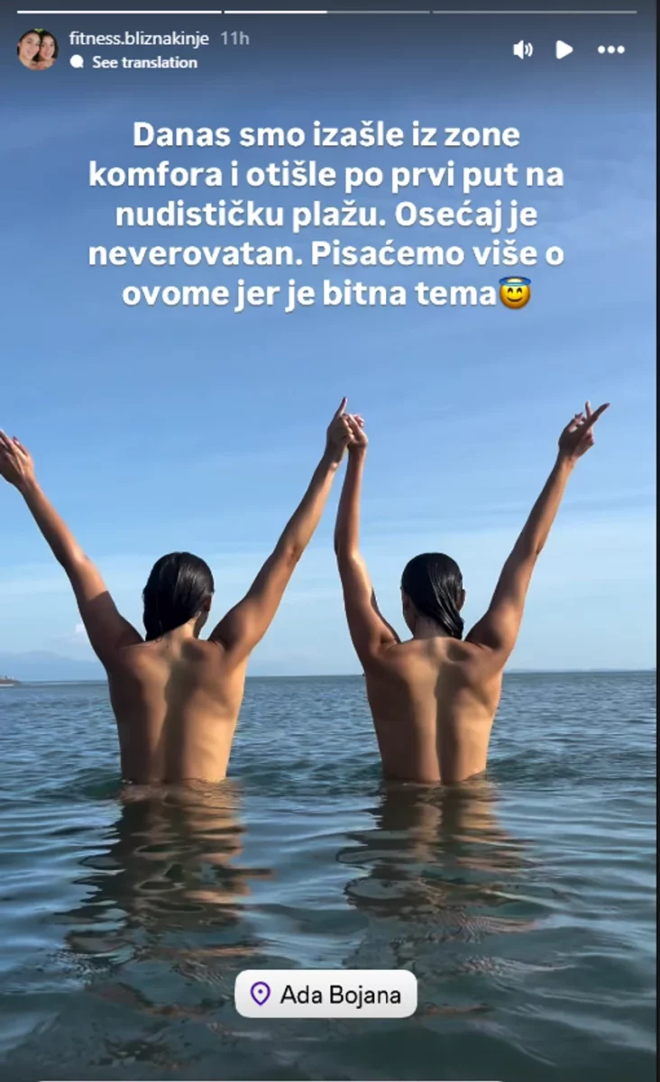 FOTO:  FITNESS.BLIZNAKINJE / INSTAGRAM/SCREENSHOT