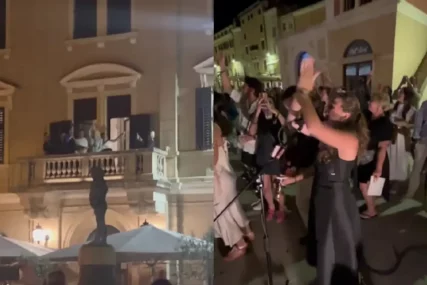 „LEGENDA I NAJVEĆA ZVIJEZDA" Fanovi Lepe Brene zapjevali ispod njenog hotelskog prozora, ona izašla na balkon i ZAPLESALA