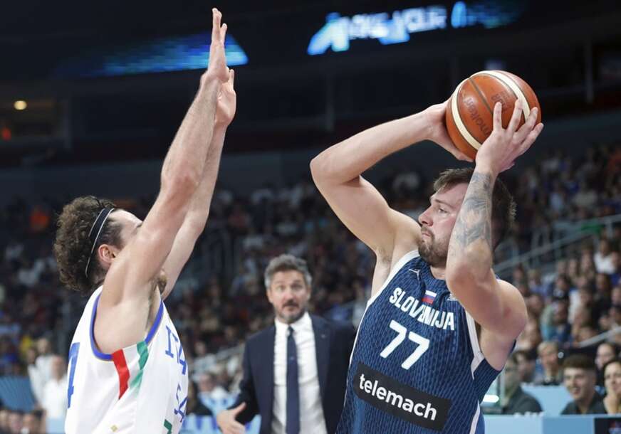 Luka Dončić u akciji protiv Italije