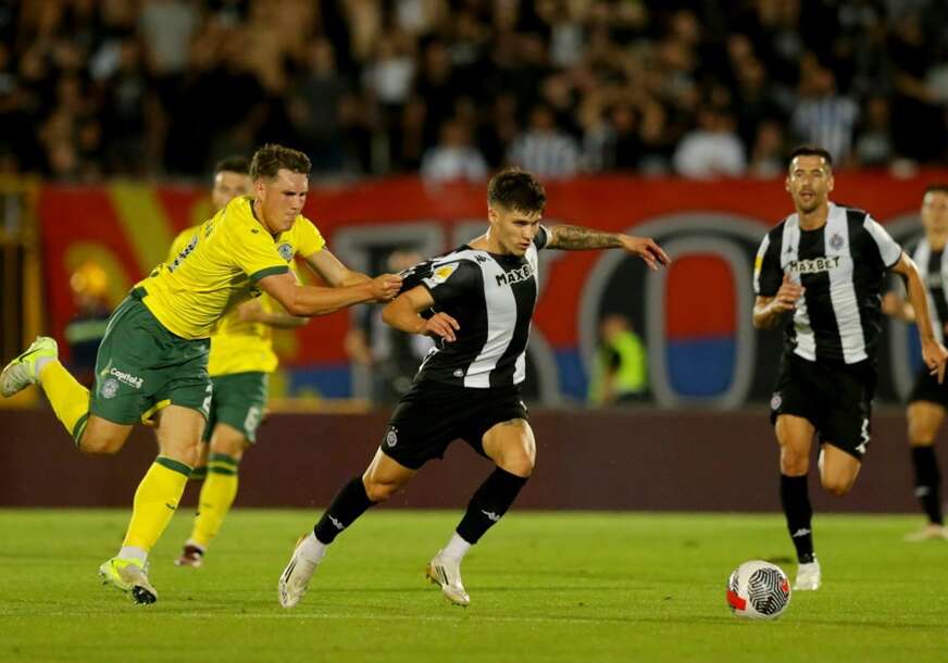 Milan Vukotić u meču Partizan - Hibernijan