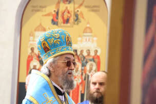 srpsko ruski hram , Prva liturgija u Hramu Preobraženja Gospodnjeg u Banjaluci