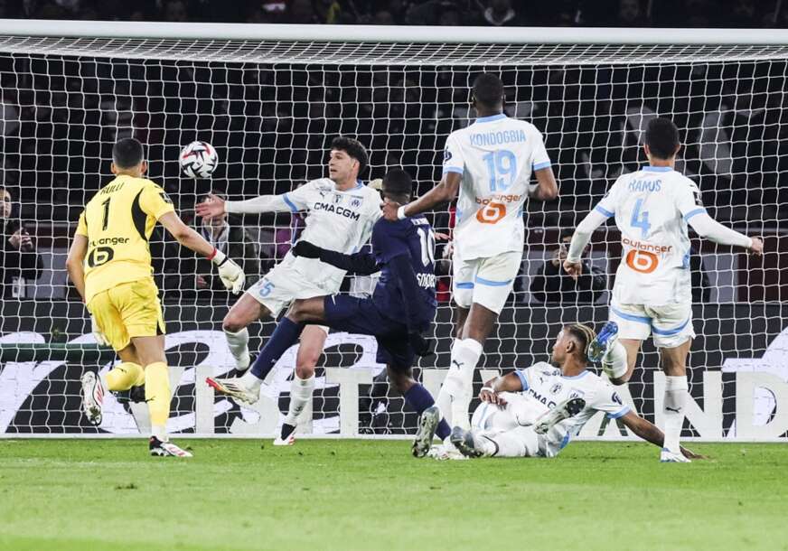 detalj sa meča PSŽ - Olimpik Marsej