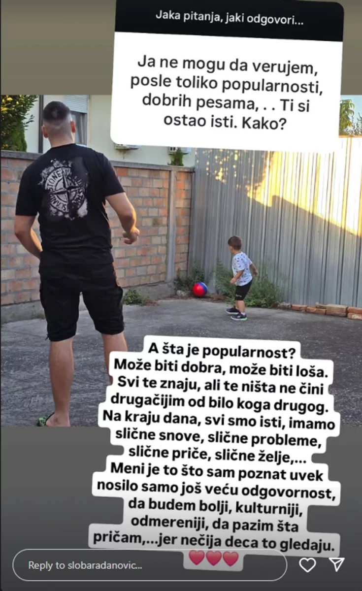 FOTO: SLOBARADANOVIC/INSTAGRAM/SCREENSHOT