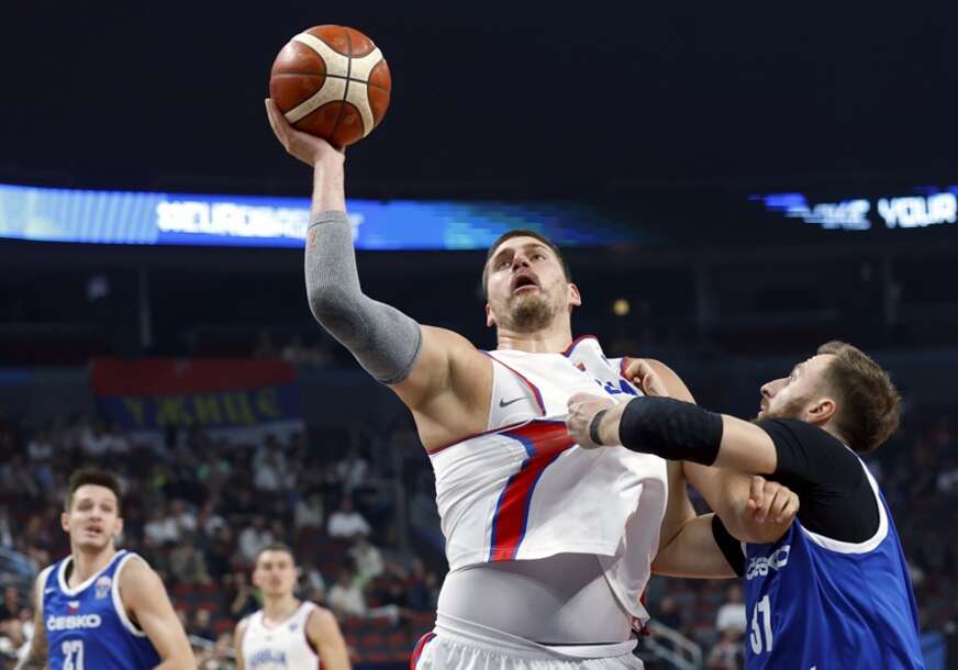 Nikola Jokić u akciji protiv Češke