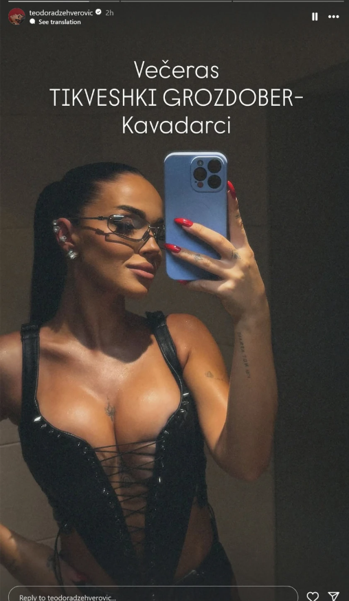 FOTO: FOTO: TEODORADZEHVEROVIC / INSTAGRAM
