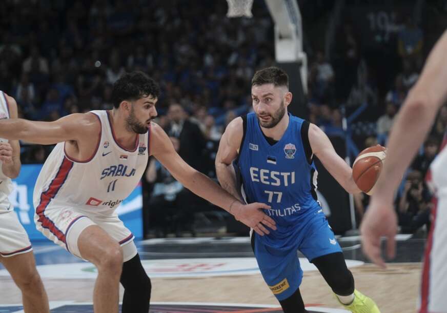 Tristan Vukčević u meču sa Estonijom