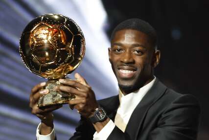 (VIDEO) Emocije ga savladale: Dembele zaplakao kao kiša na dodjeli Zlatne lopte