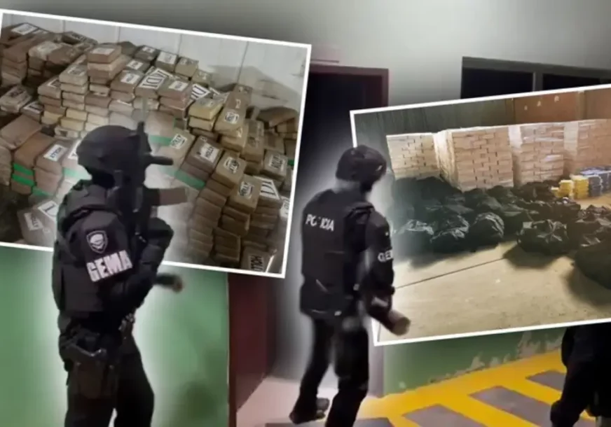 (VIDEO) Zaplijenjena 1,1 TONA KOKAINA, oružje i veća količina novca: U Španiji uhapšeno 8 državljanina Srbije, u akciji učestvovao i MUP Srbije