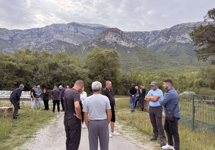 Protest mještana naselja Kuti