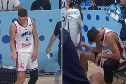(VIDEO) KRV NA DRESU Nikola Jović povrijedio prst šuterske ruke