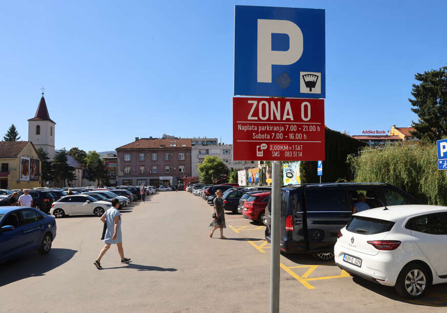 parking u centru grada , promjena zona 