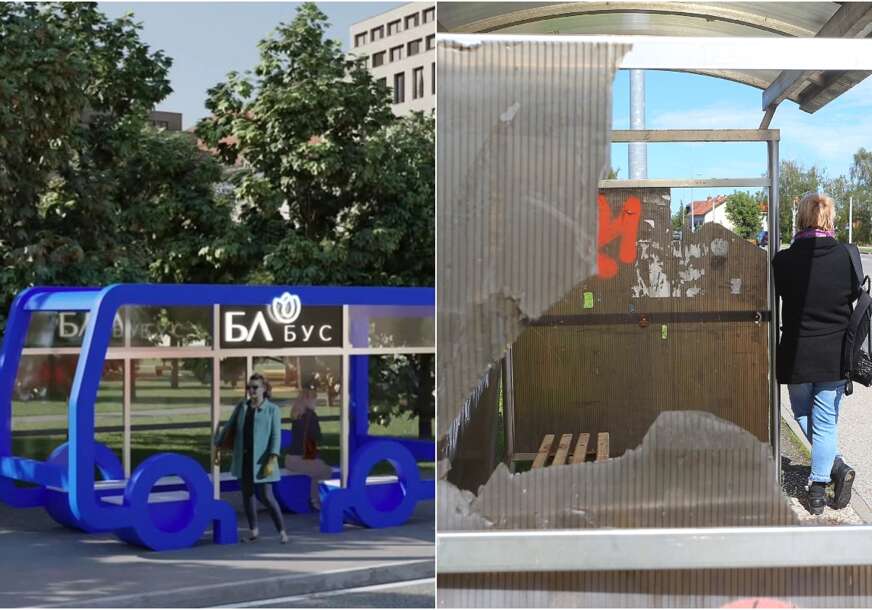 (FOTO) Šminkanje posrnule Banjaluke: Skupe svjetiljke na razrovanim trotoarima, fensi stajališta u blatu i smeću