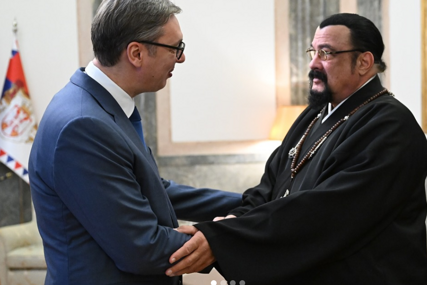 Aleksandar Vučić i Stiven Sigal 