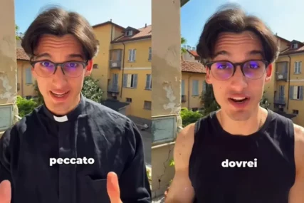 (VIDEO) „VODIŠ NAS NA POGREŠAN PUT“ „Zgodni sveštenik“ šokirao vjernike reklamom za suplemente, on poručuje da tako SKUPLJA PARE za crkvu  