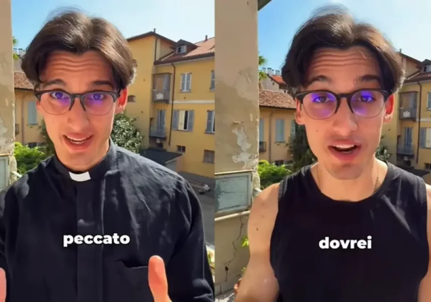 (VIDEO) „VODIŠ NAS NA POGREŠAN PUT“ „Zgodni sveštenik“ šokirao vjernike reklamom za suplemente, on poručuje da tako SKUPLJA PARE za crkvu  