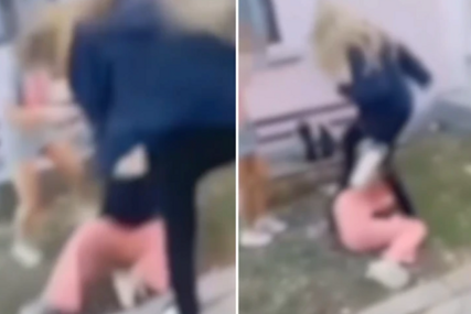 (UZNEMIRUJUĆI VIDEO) "Dosta je, ubila si je, žalosno je" Djevojčice oborile drugaricu, pa je GAZILE I ŠUTIRALE PO GLAVI