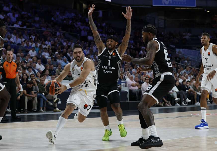 Partizan se kasno probudio: Real pobijedio crno-bijele poslije drame u finišu susreta
