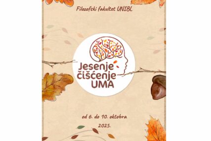Mentalno zdravlje u fokusu: "Jesenje čišćenje UMA" 8. put na Filozofskom fakultetu, evo šta vas očekuje