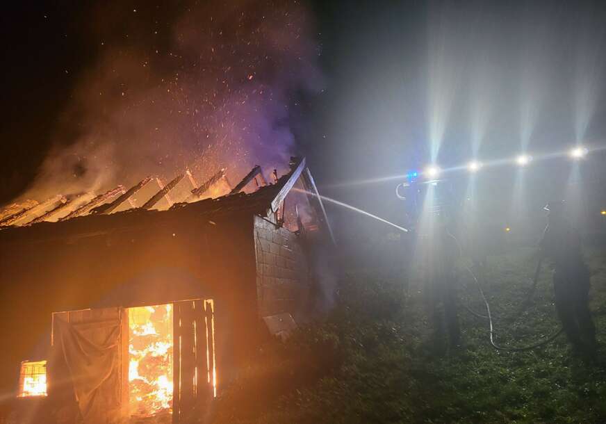 požar na štali u krupi na vrbasu