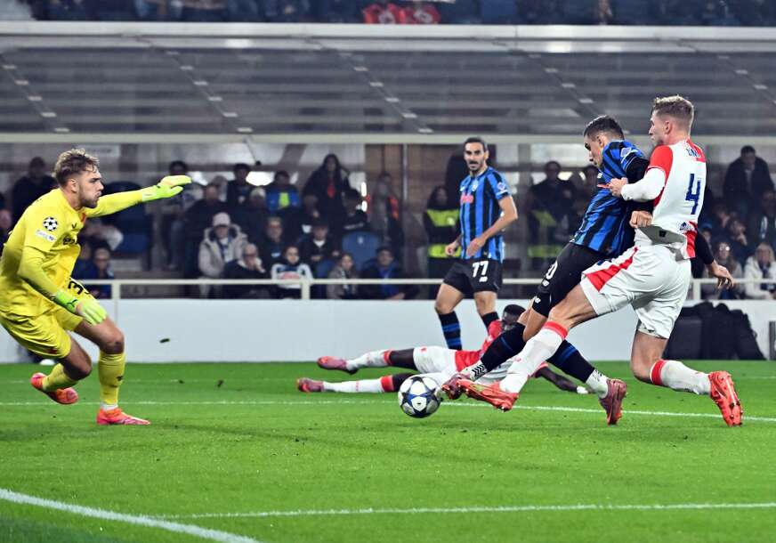detalj sa meča Atalanta - Slavija Prag