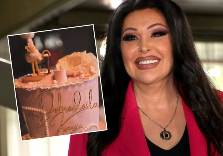 (FOTO) "Baka se pobrinula za sve" Dragana Mirković sa nestrpljenjem čeka UNUKU KSENIJU, u dvorcu je sve spremno, a baka je pripremila i TORTU SA PORUKOM