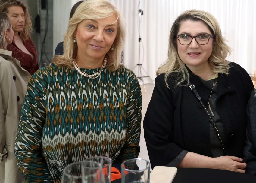Ringier AI predavanja, Ana Govedarica, General Manager (Roche Serbia) i Natali Delić, Izvršni direktor za strategiju i digital;(Telekom Srbija)