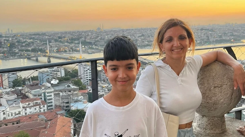 Jelena Trnavac sa sinom