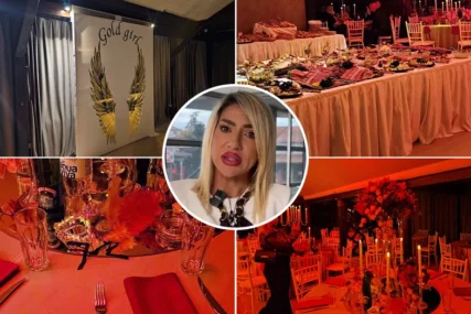 (FOTO) Za goste ZLATNE MASKE: Jovana Jeremić PRIPREMA GALA ŽURKU povodom 35. rođendana, na dekoraciju "pukla" pravo bogatstvo