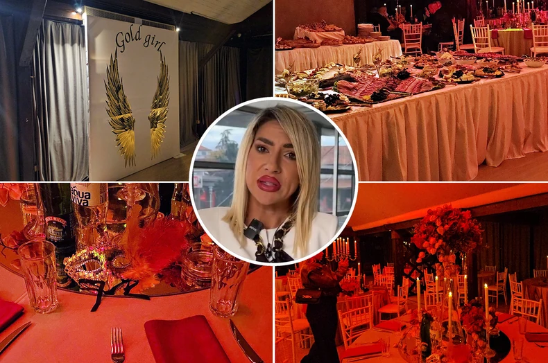 (FOTO) Za goste ZLATNE MASKE: Jovana Jeremić PRIPREMA GALA ŽURKU povodom 35. rođendana, na dekoraciju "pukla" pravo bogatstvo