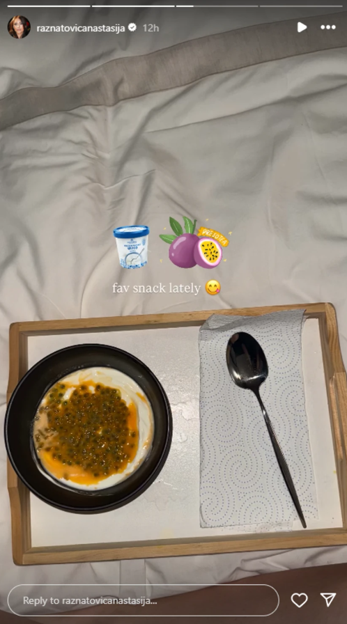 FOTO:  INSTAGRAM/RAZNATOVICANASTASIJA/SCREENSHOT