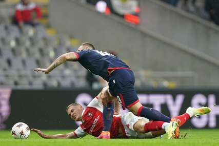Marko Arnautović u utakmici protiv Brage