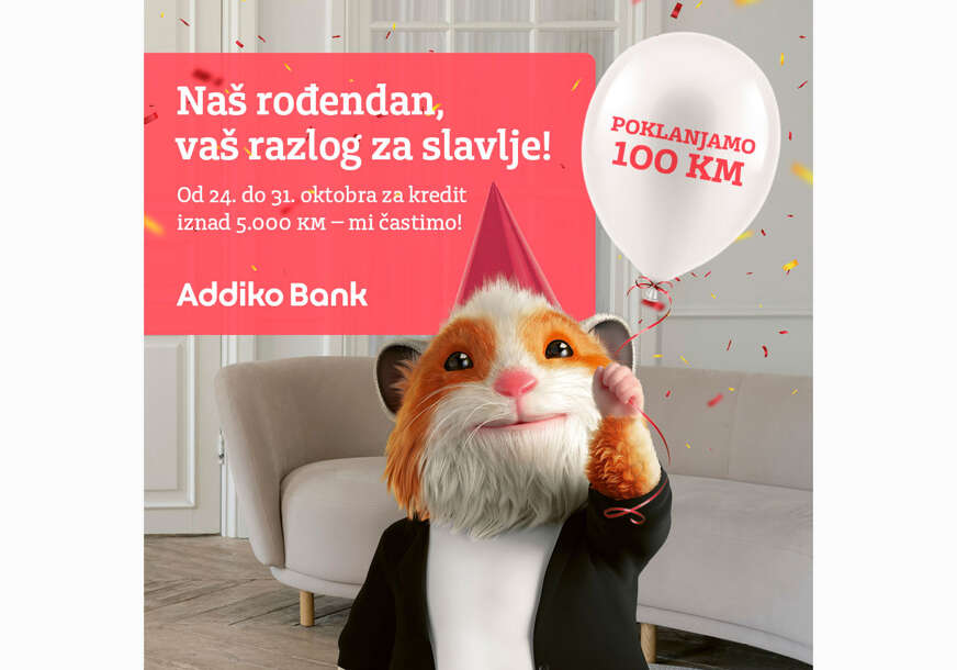 "Naš rođendan, vaš razlog za slavlje" Addiko Banka Banja Luka nagrađuje klijente povodom 9. rođendana