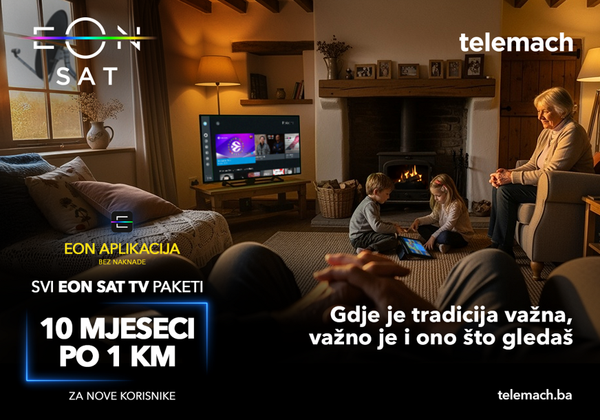 Ušteda veća od 285 maraka: Svi EON SAT TV paketi - 10 mjeseci po 1 KM