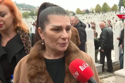 (FOTO) "OTIŠAO JE U TIŠINI, DOSTOJANSTVENO" Sanja Maletić prolila rijeku suza na sahrani Halida Bešlića